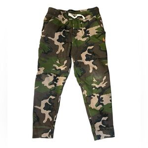 Polo‎ Ralph Lauren Boys Kids 7 Jogger Pants Camouflage Camo Pony Fleece Lined